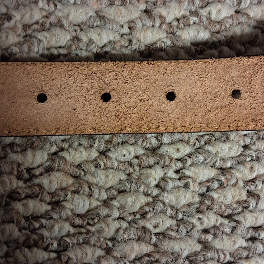 Justin Top Grain Leather Tooled Belt Size 28 NWOT Made in USA Western Floral - Picture 6 of 8